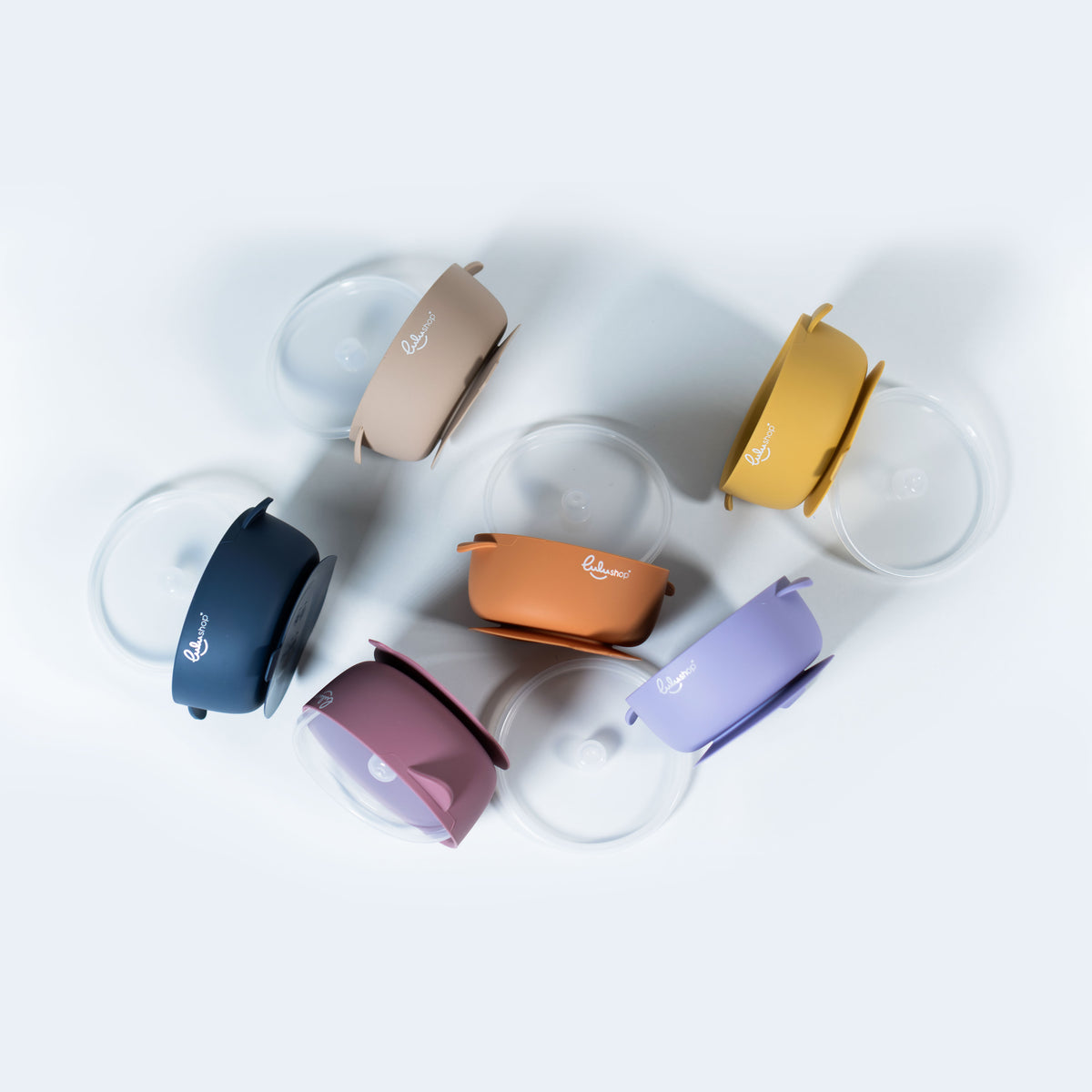 Ciotola in silicone con coperchio Albicocca Chiaro