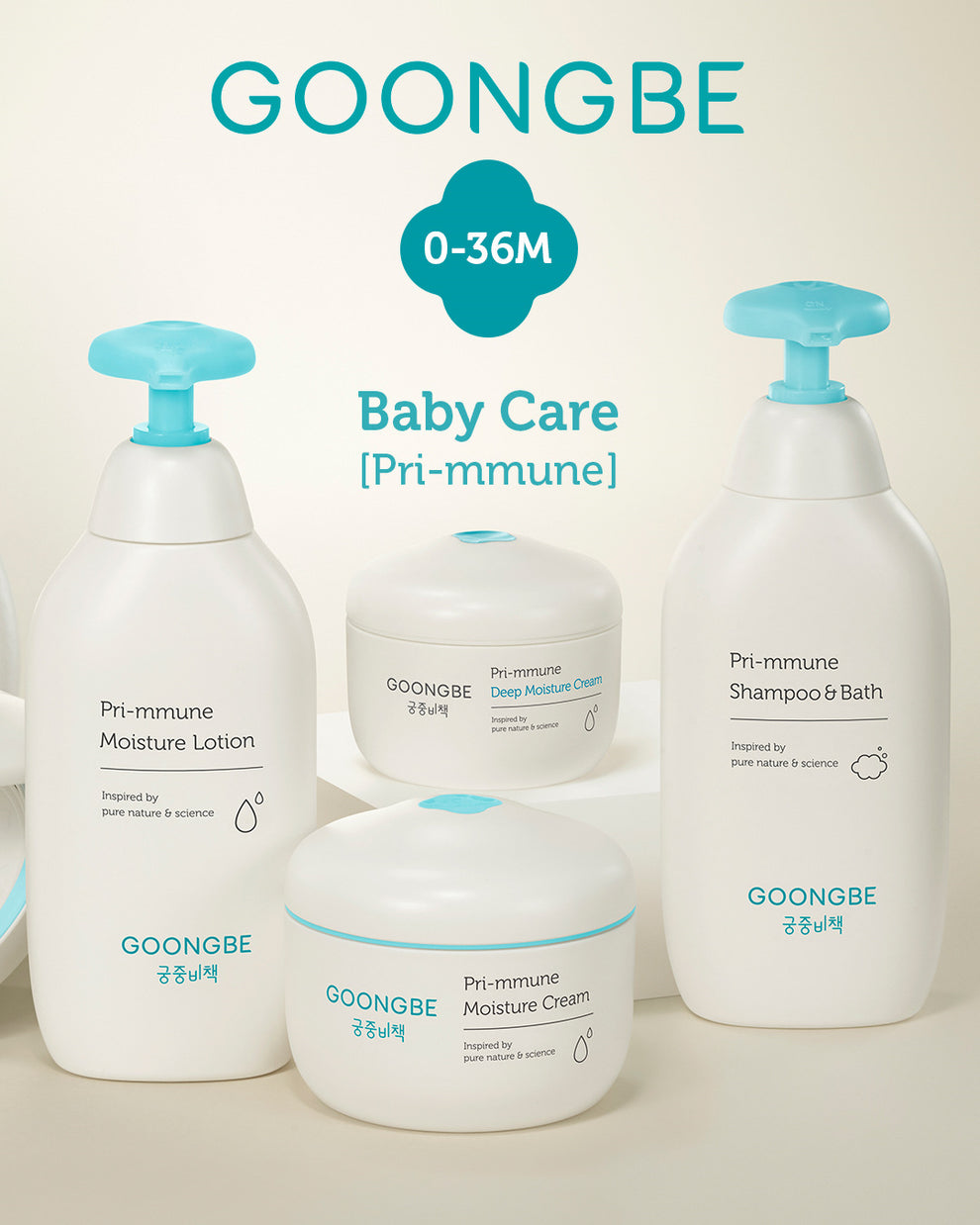 GOONGBE® Pri-mmune Lotiune de corp hidratanta pentru bebelusi, 350 ml