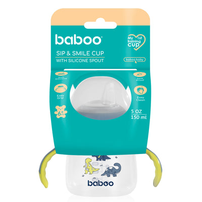 Baboo® Căniță cu guriță din silicon, 150 ml, 6 luni+