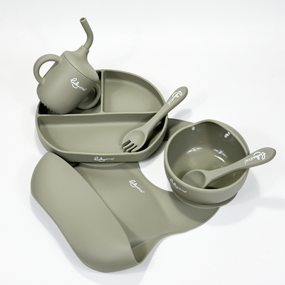 Set Lulushop Diversificare si Hranire 6 piese - Gentle Bites - Forest Green