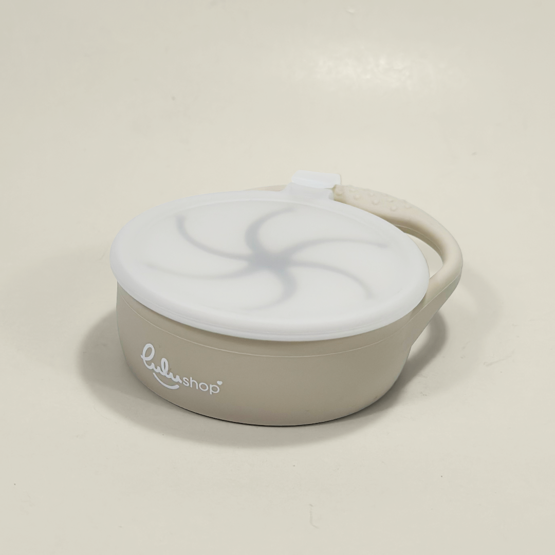 Bicchiere Snack-up Pieghevole in Silicone Light Cream