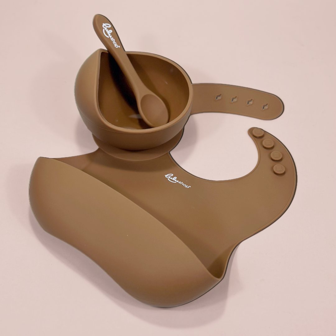 Set Lulushop Diversificare si Hranire 3 piese - Chocolate Brown