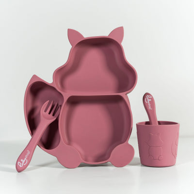 Set Lulushop Diversificare si Hranire 4 piese - Veverita - Pink Daisy
