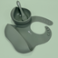 Set Lulushop Diversificazione e Alimentazione 3 pezzi - Verde scuro