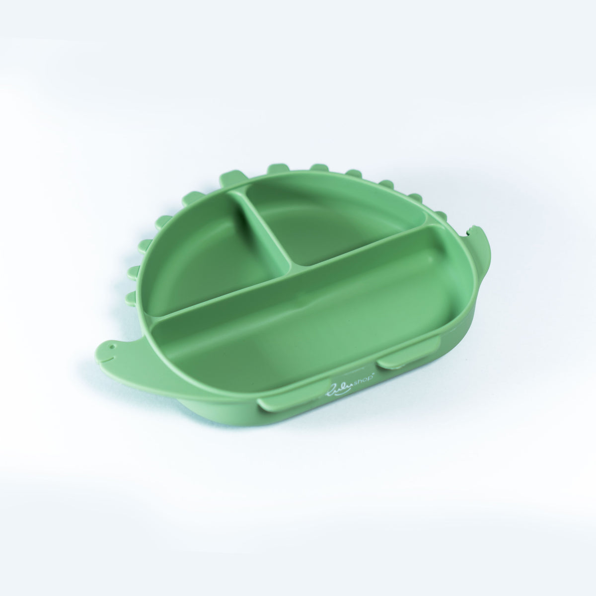 Piatto in silicone tipo dinosauro Beryl Green