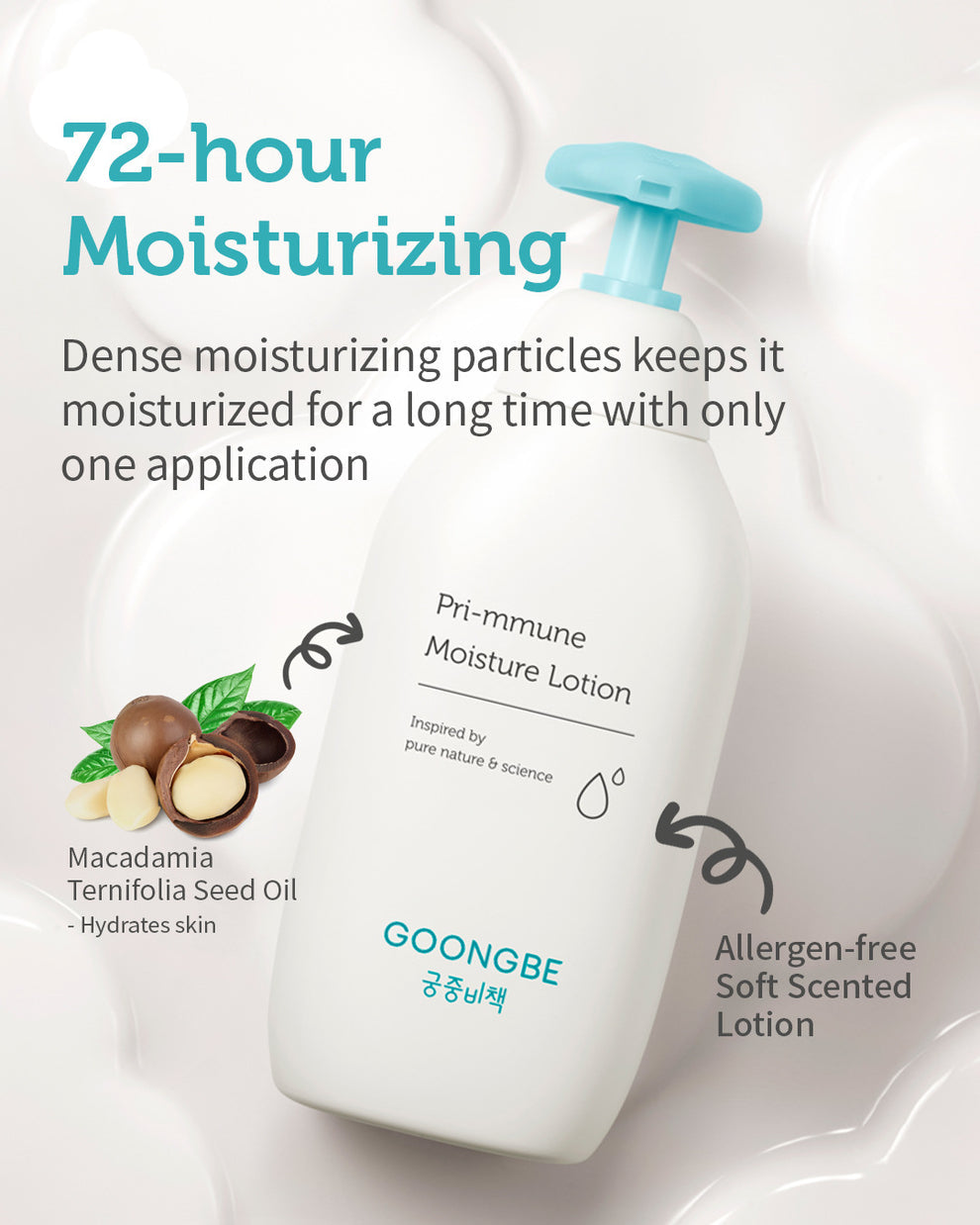 GOONGBE® Pri-mmune Lotiune de corp hidratanta pentru bebelusi, 350 ml