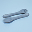 Set 2 pezzi Forchetta e Cucchiaio in Silicone Ocean Blue
