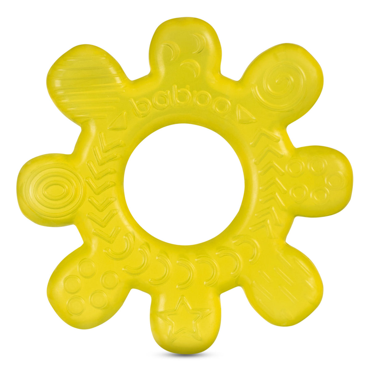 Baboo® Anello gengivale, giocattolo per la dentizione, giallo, 4 mesi+