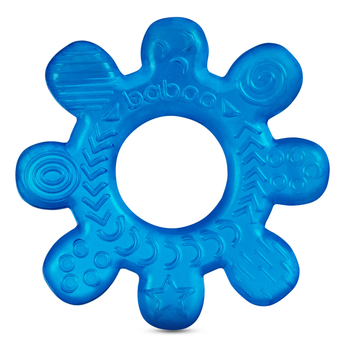 Baboo® Anello gengivale, gioco massaggiagengive, blu, 4 mesi+