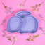 Piatto Ventosa Compartimentato in Silicone Coniglietto – Lavender Mist