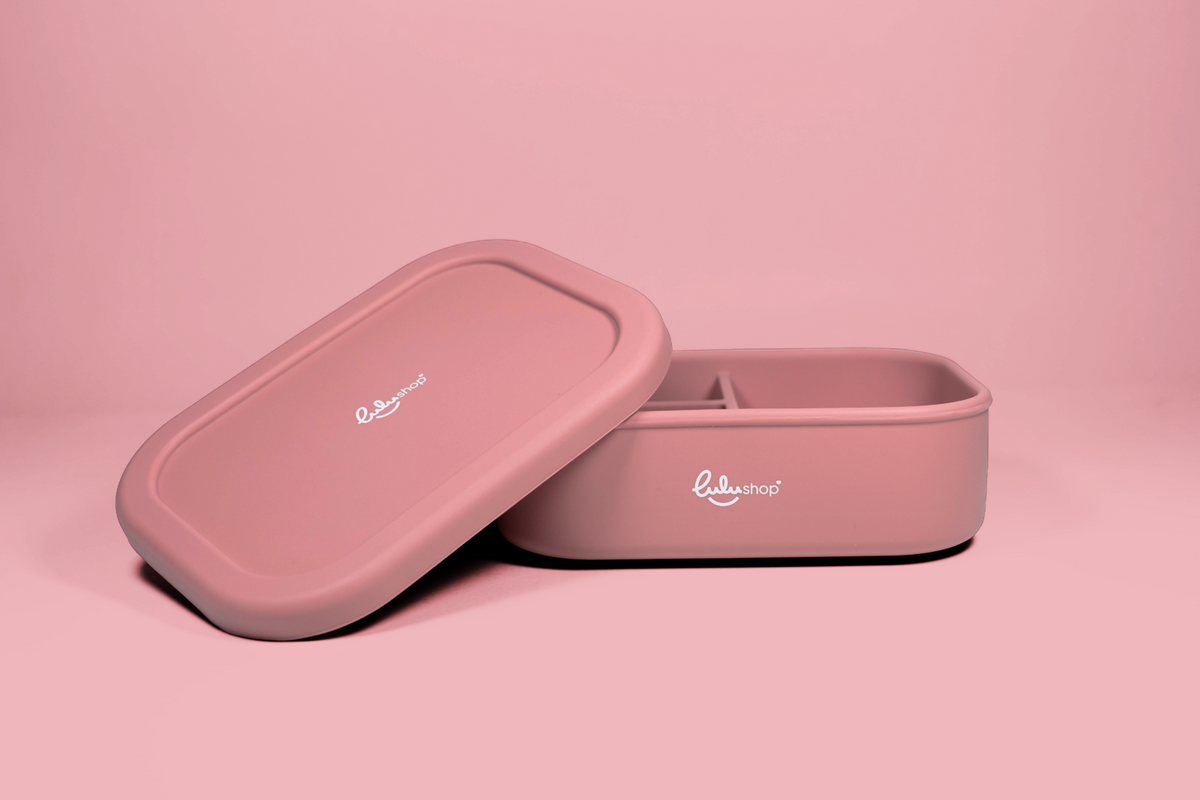 Lunch Box in Silicone Pink Daisy