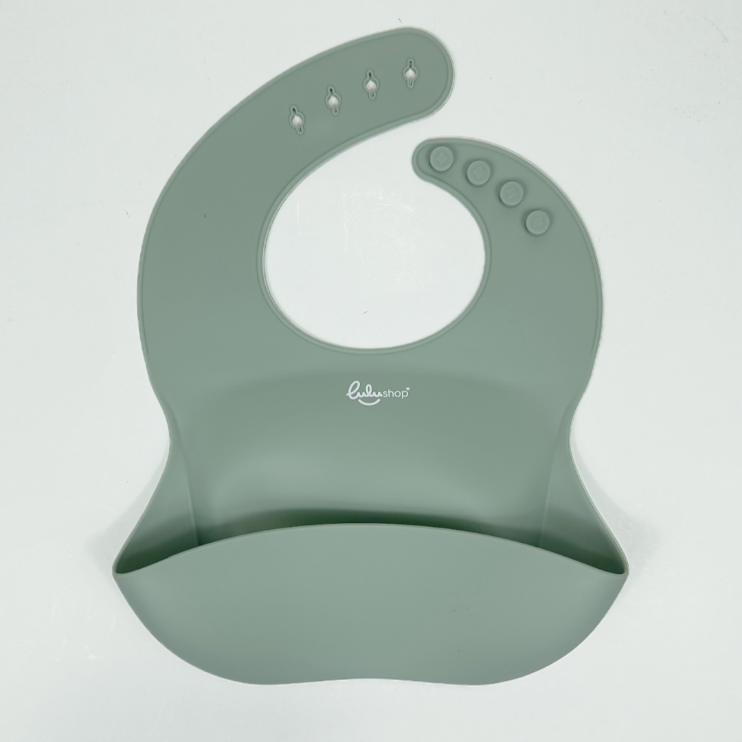 Bavaglino in silicone verde foresta