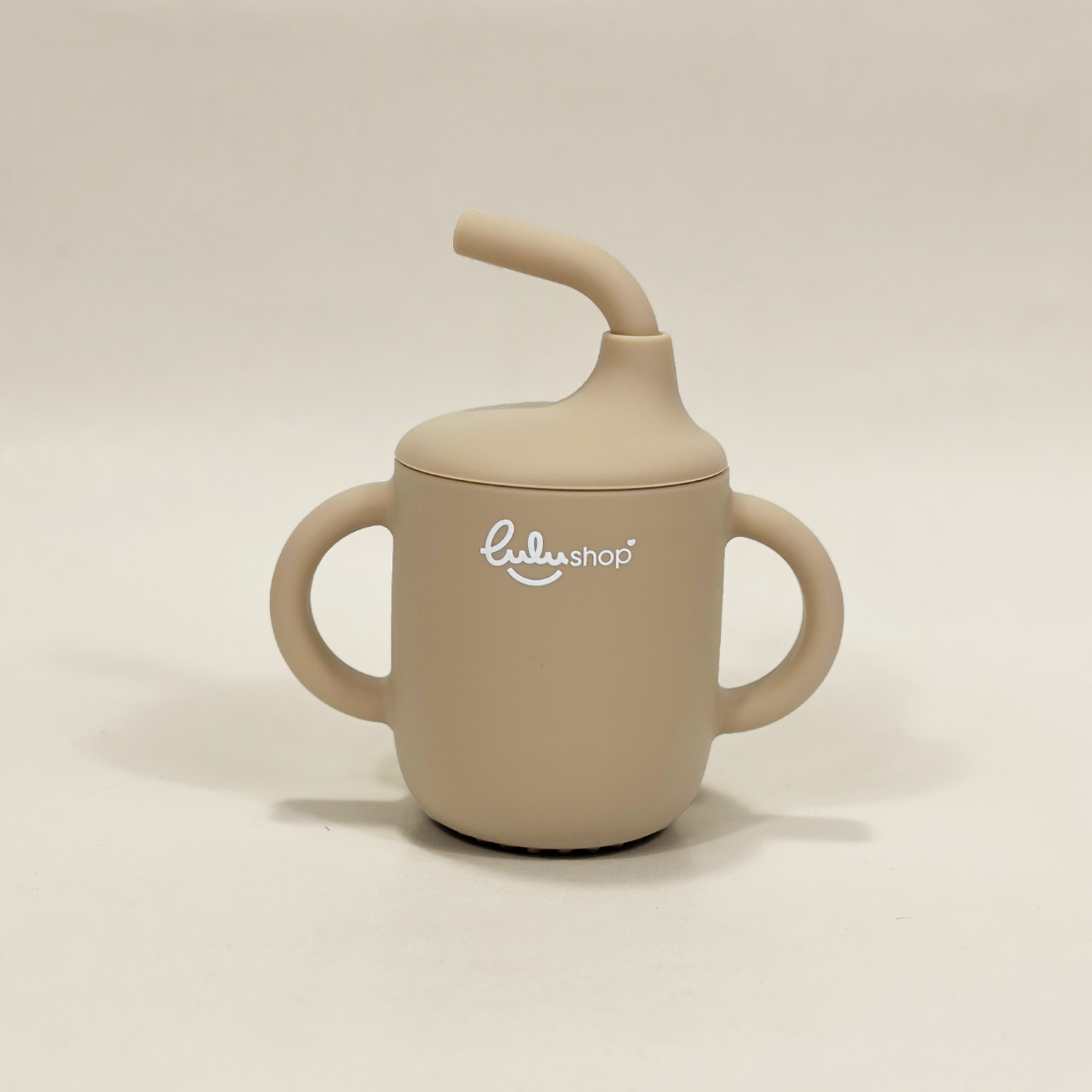 Tazza Antigoccia con Cannuccia Light Apricot