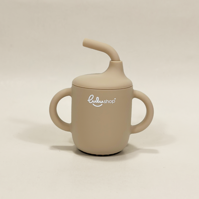 Tazza Antigoccia con Cannuccia Light Apricot