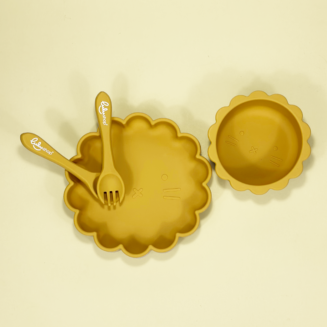 Set Lulushop Svezzamento e Alimentazione 4 pezzi - Sunnyware - Sun Yellow