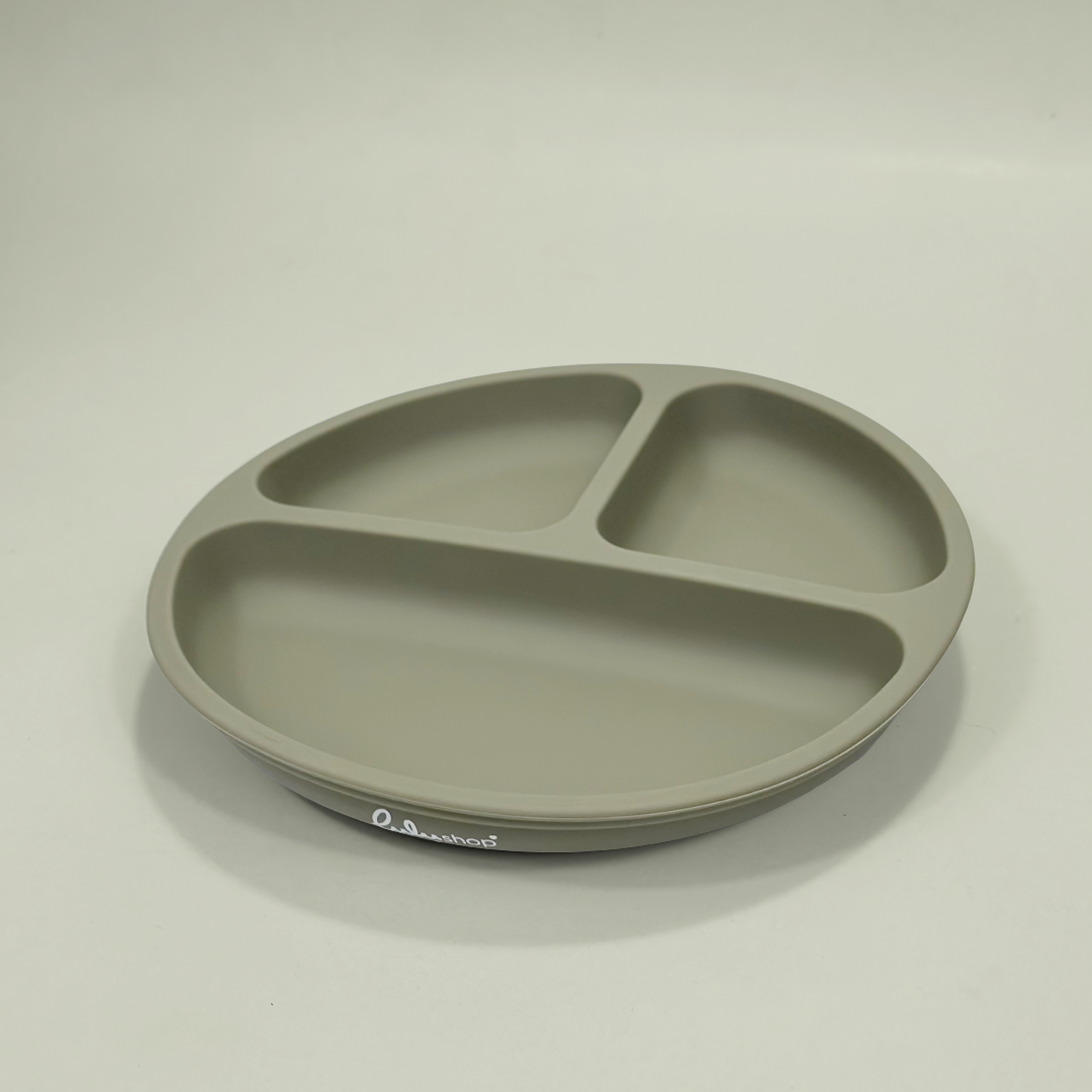 Piatto in Silicone Rotondo Verde Foresta