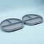 Piatto Compartimentato in Silicone con Ventosa Antiscivolo – Ocean Blue