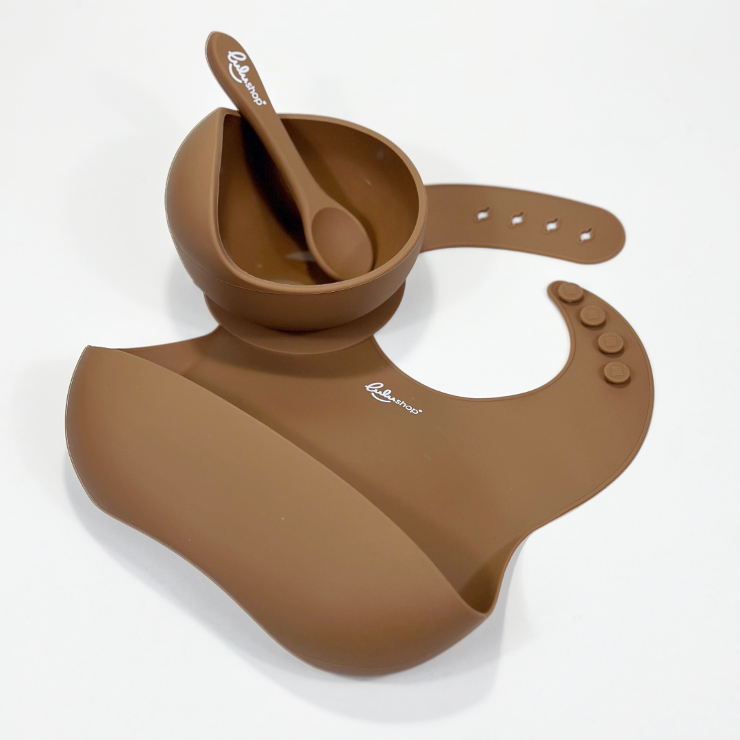 Set Lulushop Diversificare si Hranire 3 piese - Chocolate Brown