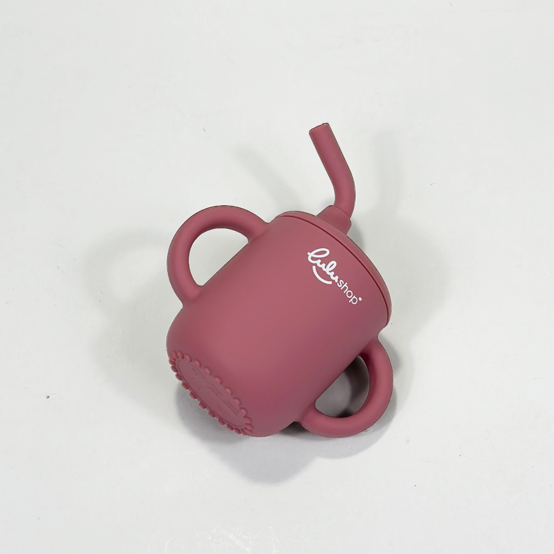 Tazza Antiversamento con Cannuccia Pink Daisy