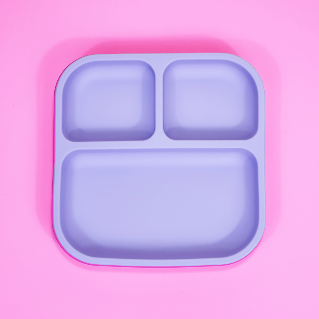 Piatto quadrato in silicone Lavander Mist