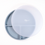 Piatto Rotondo in Silicone con Coperchio Ocean Blue